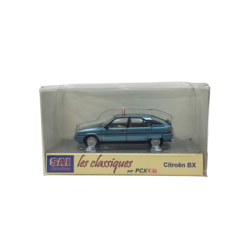 Citroën BX phase 1, TAXI bleu argenté, 1983 - SAI 6495 - HO 1/87
