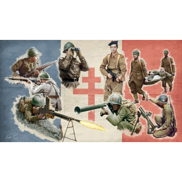 Infanterie française libre - ITALERI 6189 - 1/72
