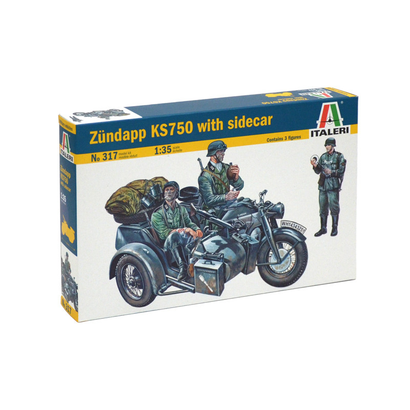 Zundapp KS750 avec side-car - ITALERI 317 - 1/35