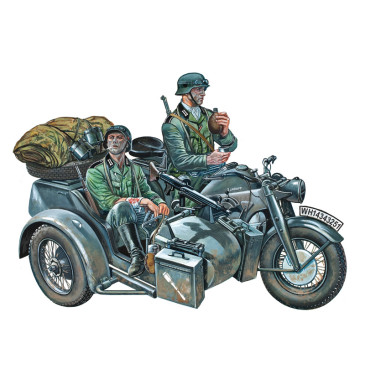 Zundapp KS750 avec side-car - ITALERI 317 - 1/35