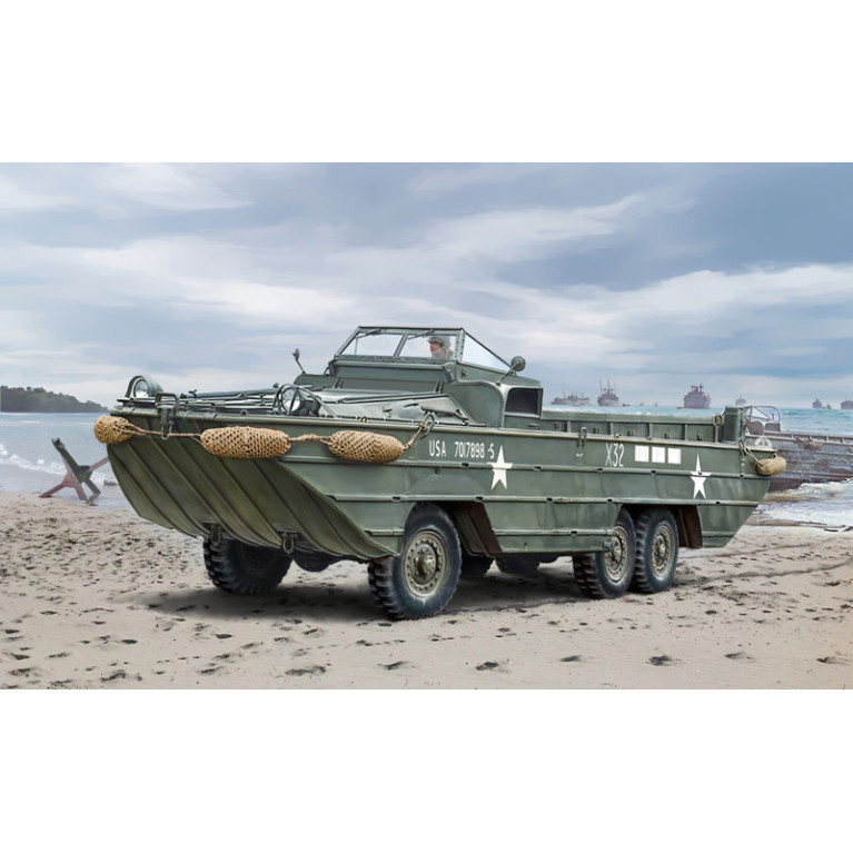 Camion GMC DUKW 2 ½ Tonnes, version amphibie, Anniversaire 80 ans D-Day - ITALERI 7022 - 1/72