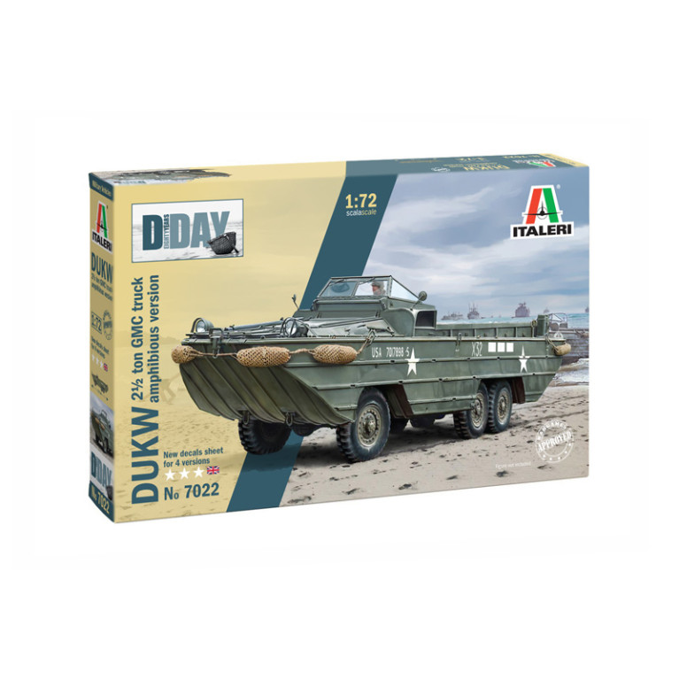 Camion GMC DUKW 2 ½ Tonnes, version amphibie, Anniversaire 80 ans D-Day - ITALERI 7022 - 1/72
