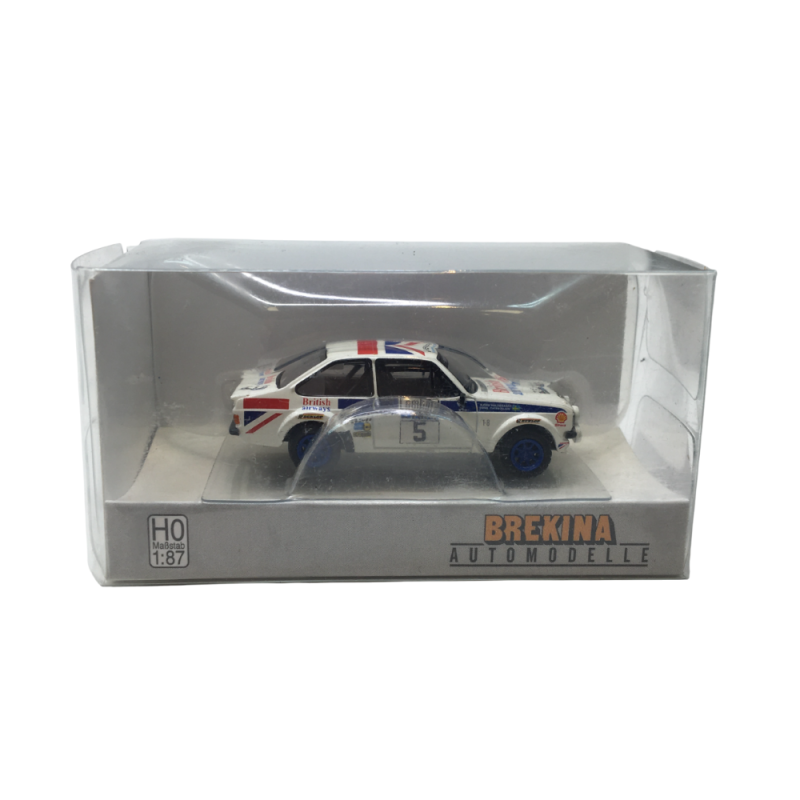 Ford Escort RS 1800, n°5, Rallye RAC Lombard 1977, Björn Waldegard, Hans Thorszelius - BREKINA 19584 - HO 1/87