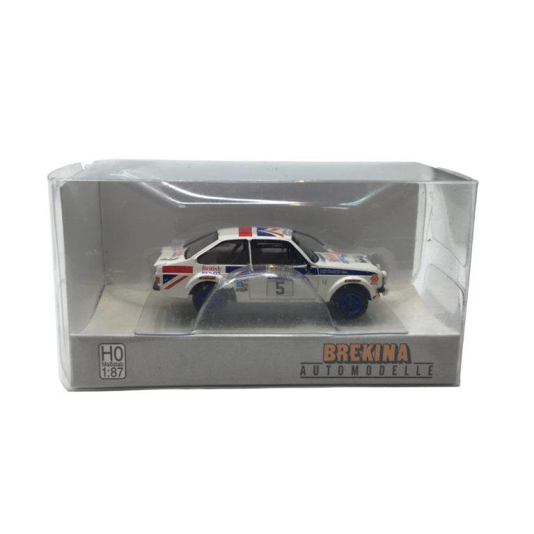 Ford Escort RS 1800, n°5, Rallye RAC Lombard 1977, Björn Waldegard, Hans Thorszelius - BREKINA 19584 - HO 1/87