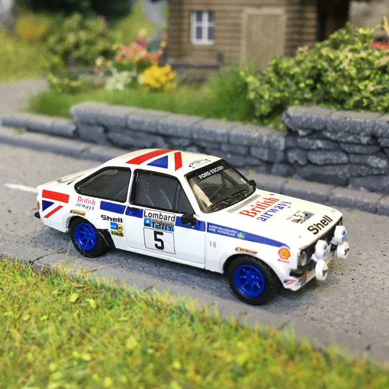 Ford Escort RS 1800, n°5, Rallye RAC Lombard 1977, Björn Waldegard, Hans Thorszelius - BREKINA 19584 - HO 1/87