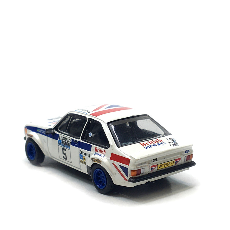 Ford Escort RS 1800, n°5, Rallye RAC Lombard 1977, Björn Waldegard, Hans Thorszelius - BREKINA 19584 - HO 1/87