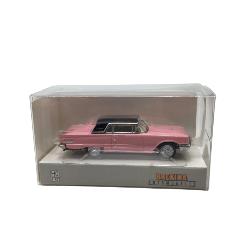 Thunderbird hardtop, rose/noir, 1960 - BREKINA 18202 - HO 1/87