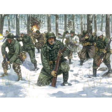 Infanterie américaine, uniforme d'hiver - ITALERI 6133 - 1/72