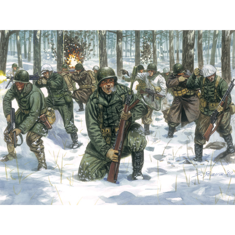 Infanterie américaine, uniforme d'hiver - ITALERI 6133 - 1/72