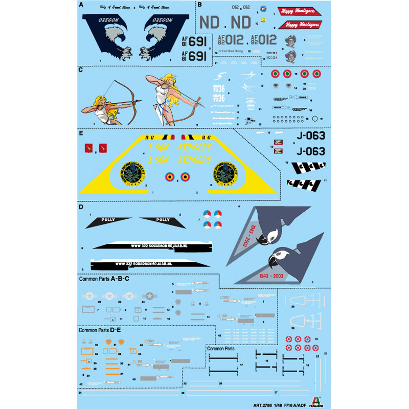 F-16 A Fighting Falcon - ITALERI 2786 - 1/48
