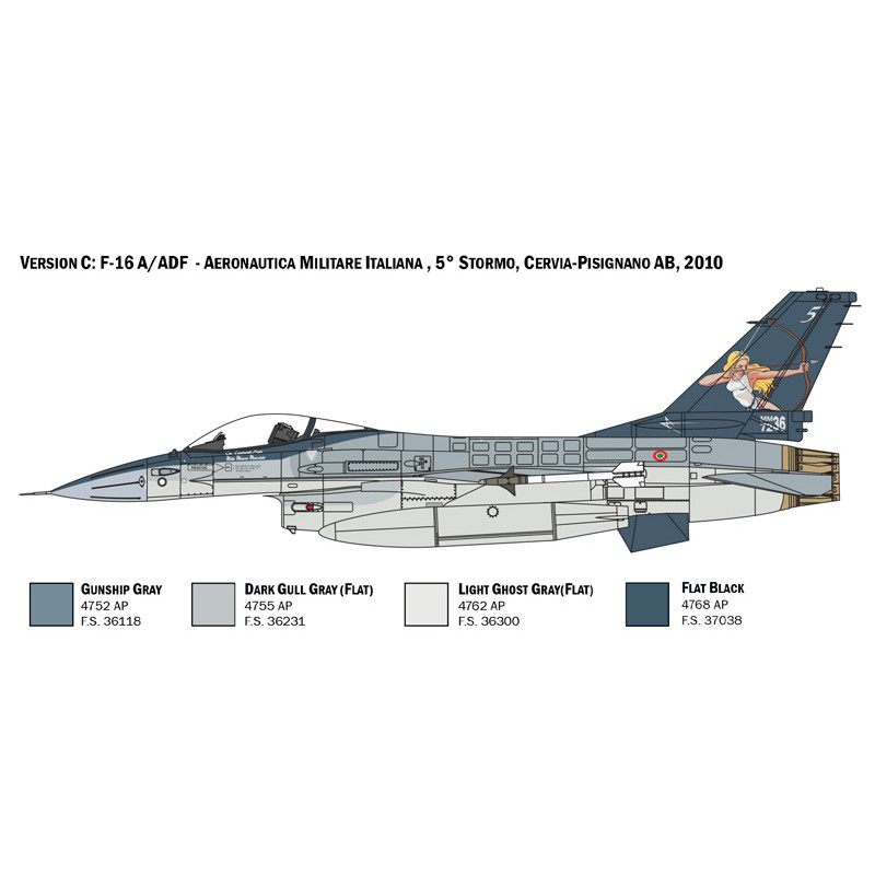 F-16 A Fighting Falcon - ITALERI 2786 - 1/48