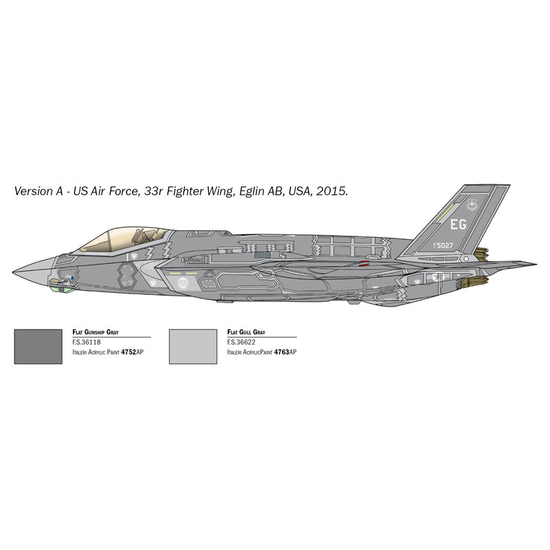 F-35A Lightning II CTOL version - ITALERI 1409 - 1/72