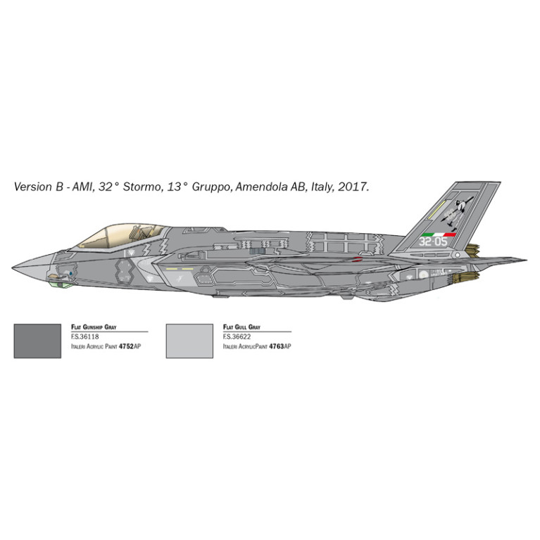 F-35A Lightning II CTOL version - ITALERI 1409 - 1/72
