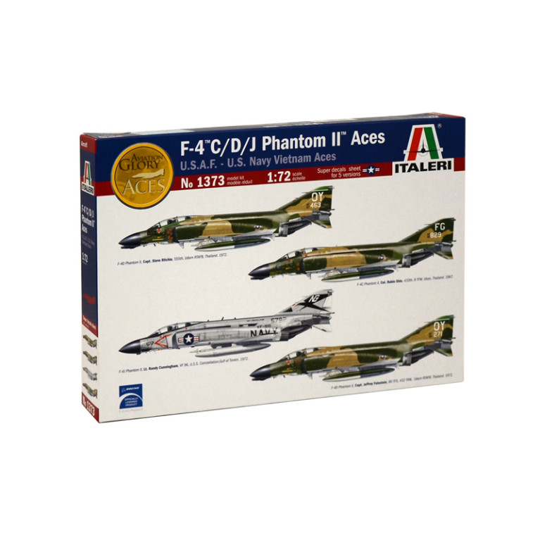 F-4C/D/J Phantom II , ACES USAF-US Navy Vietnam ACES - ITALERI 1373- 1/72