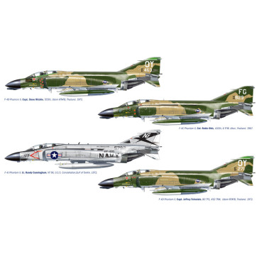 F-4C/D/J Phantom II , ACES USAF-US Navy Vietnam ACES - ITALERI 1373- 1/72