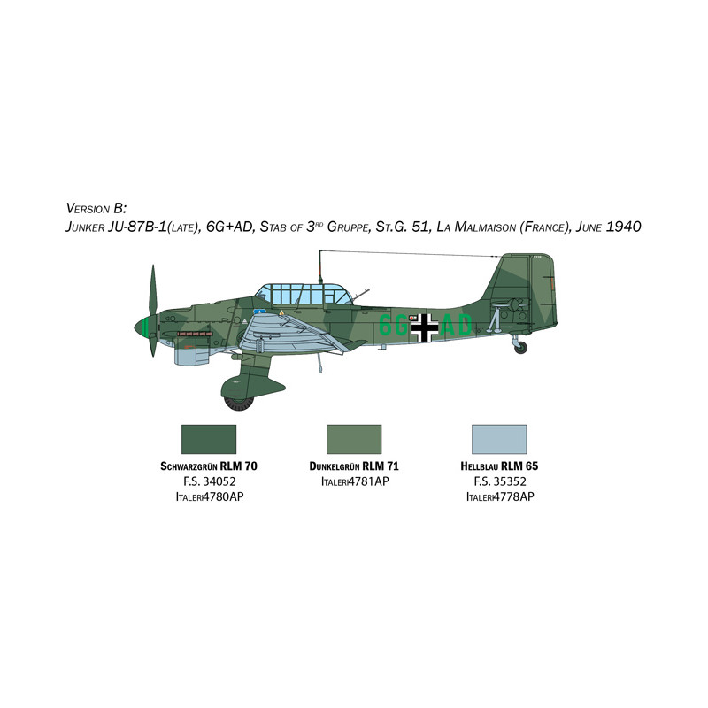 Junkers JU-87B Stuka - ITALERI 2807 - 1/48