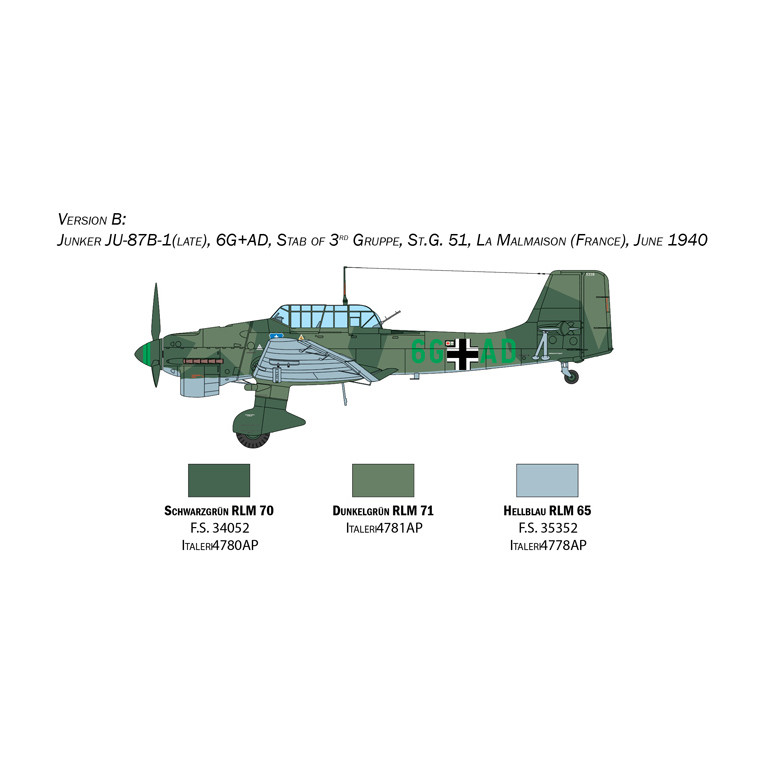 Junkers JU-87B Stuka - ITALERI 2807 - 1/48