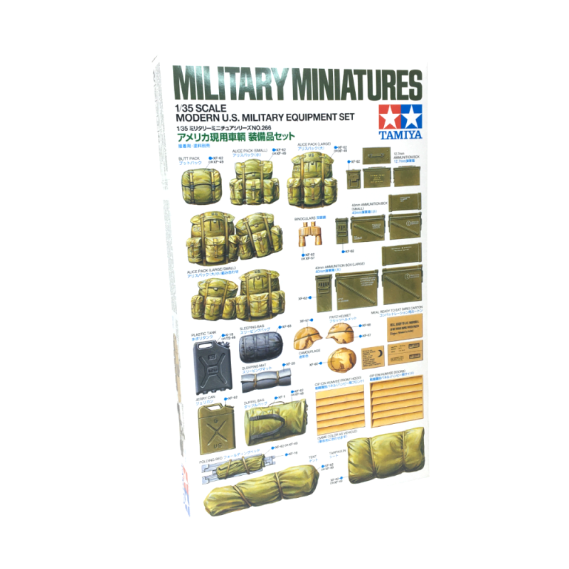 Ensemble d'équipement militaire américain moderne - TAMIYA 35266 - 1/35