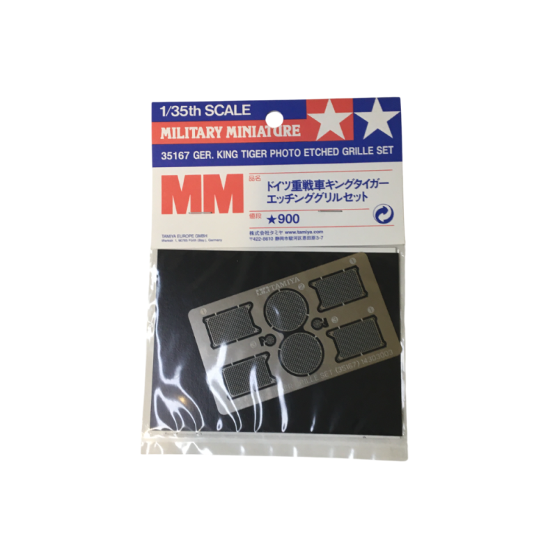 Ensemble de grilles photo-découpées pour King Tiger allemand - TAMIYA 35167 - 1/35