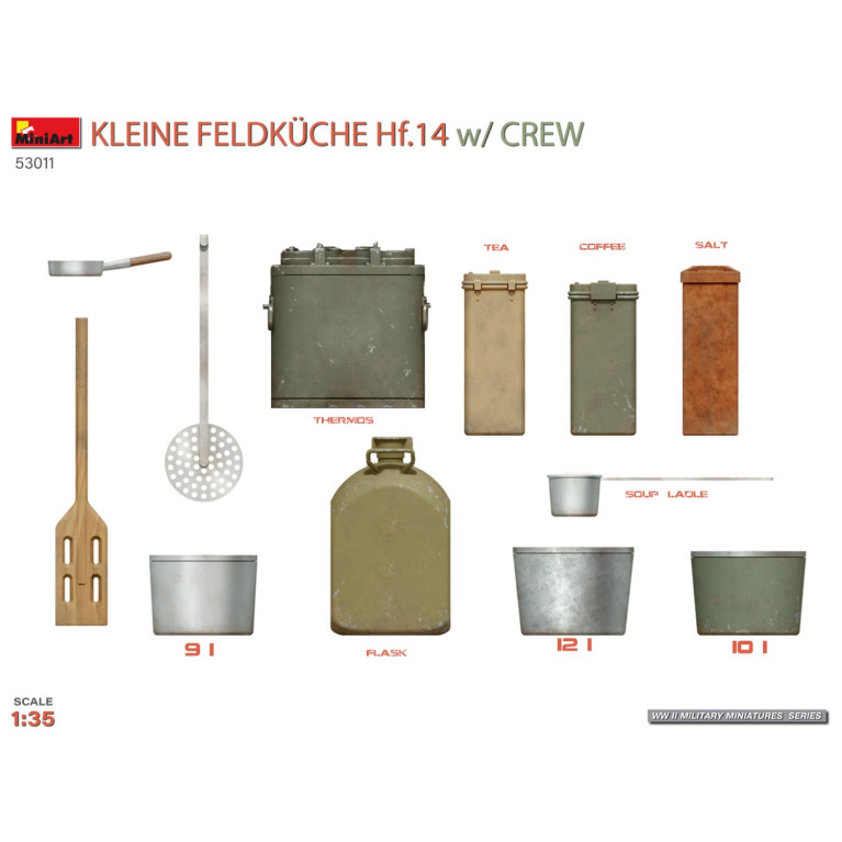 Cuisine mobile Hf.14 avec équipage - MiniArt 53011 - 1/35