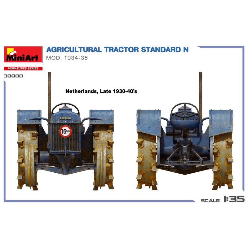 Tracteur agricole standard N, modèle 1934-1936 - MiniArt 38088 - 1/35 Tracteur agricole standard N, modèle 1934-1936 - MiniArt 38088 - 1/35