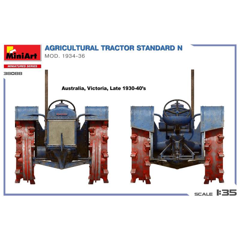Tracteur agricole standard N, modèle 1934-1936 - MiniArt 38088 - 1/35 Tracteur agricole standard N, modèle 1934-1936 - MiniArt 38088 - 1/35