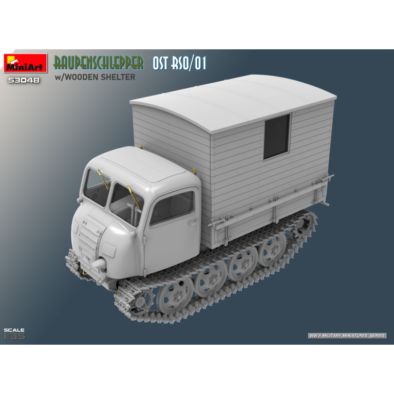 Raupenschlepper OST RSO/01, avec abri en bois - MiniArt 53048 - 1/35