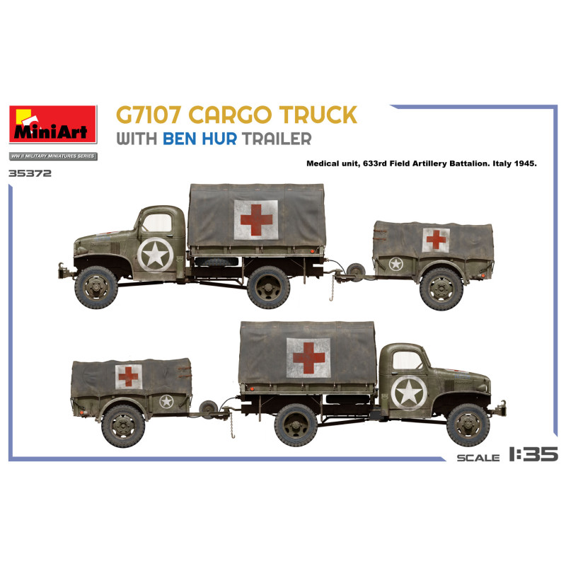 Camion cargo 1.5 T 4x4, avec remorque - MiniArt 35372 - 1/35