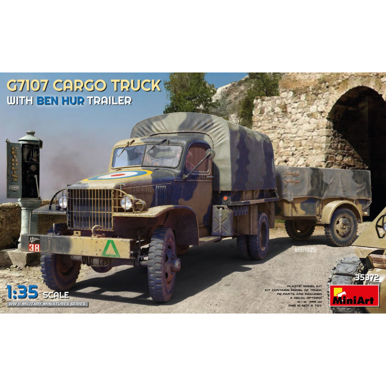 Camion cargo 1.5 T 4x4, avec remorque - MiniArt 35372 - 1/35