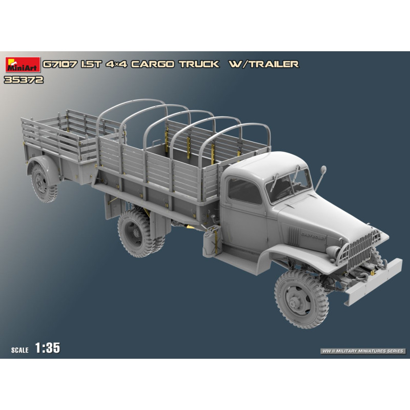 Camion cargo 1.5 T 4x4, avec remorque - MiniArt 35372 - 1/35