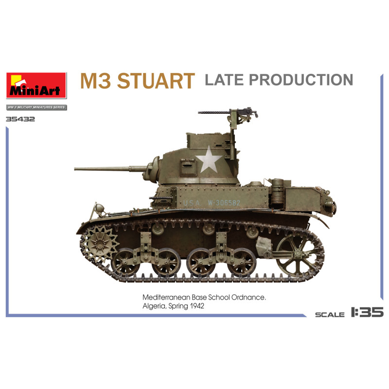 M3 Stuart, tank léger, fin de prod - MiniArt 35432 - 1/35