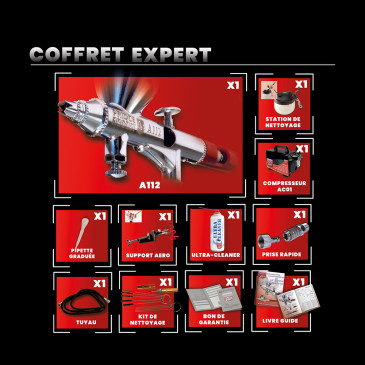 Coffret Aérographe Expert - Prince August AX12