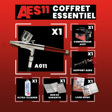 Coffret Aérographe Essentiel Ultra Polyvalent  - Prince August AES11