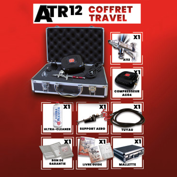 Coffret Aérographe Travel Haute Définition - Prince August ATR12