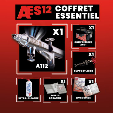 Coffret Aérographe Essentiel Précision  - Prince August AES12