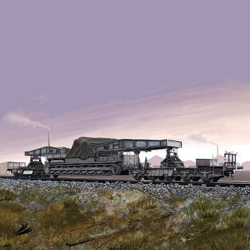 Train German Rail Transporter Für Karl-Gerät  - 1/72 - HOBBYBOSS 82906