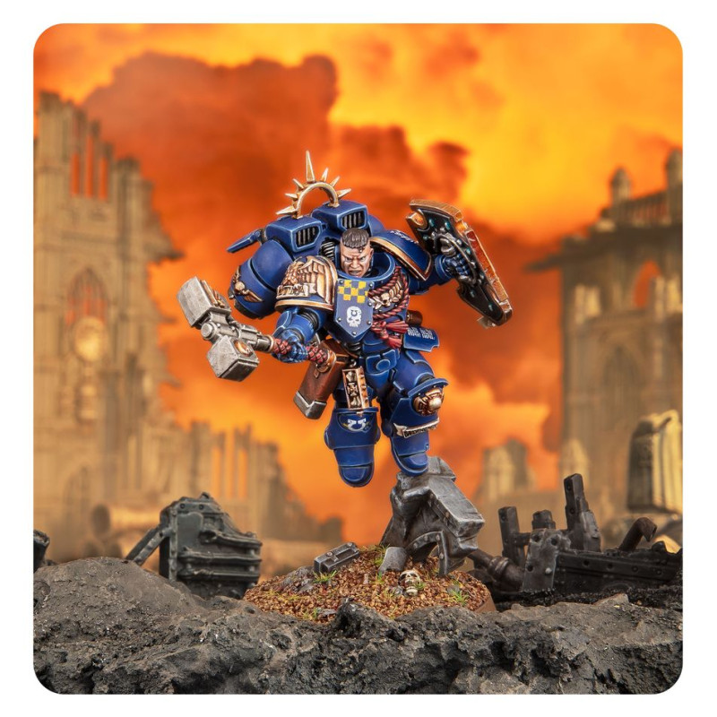 Warhammer 40 000, Space Marines : Capitaine avec réacteur dorsal et bouclier relique - WARHAMMER 48-102
