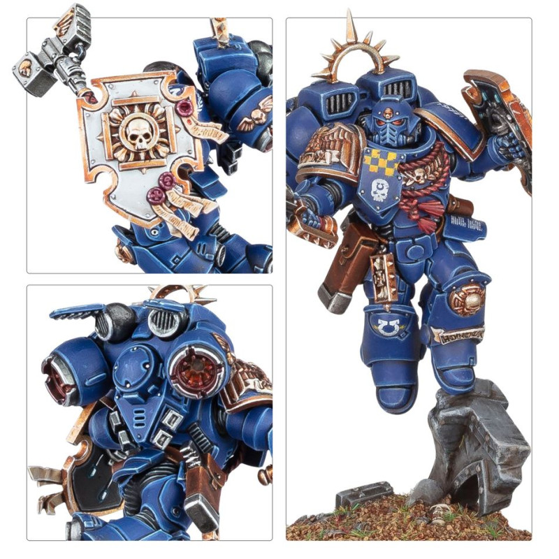Warhammer 40 000, Space Marines : Capitaine avec réacteur dorsal et bouclier relique - WARHAMMER 48-102