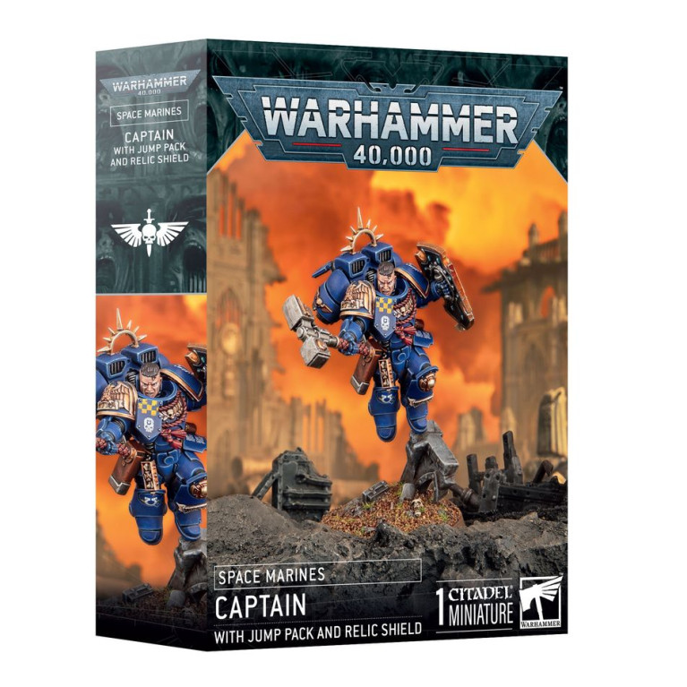 Warhammer 40 000, Space Marines : Capitaine avec réacteur dorsal et bouclier relique - WARHAMMER 48-102