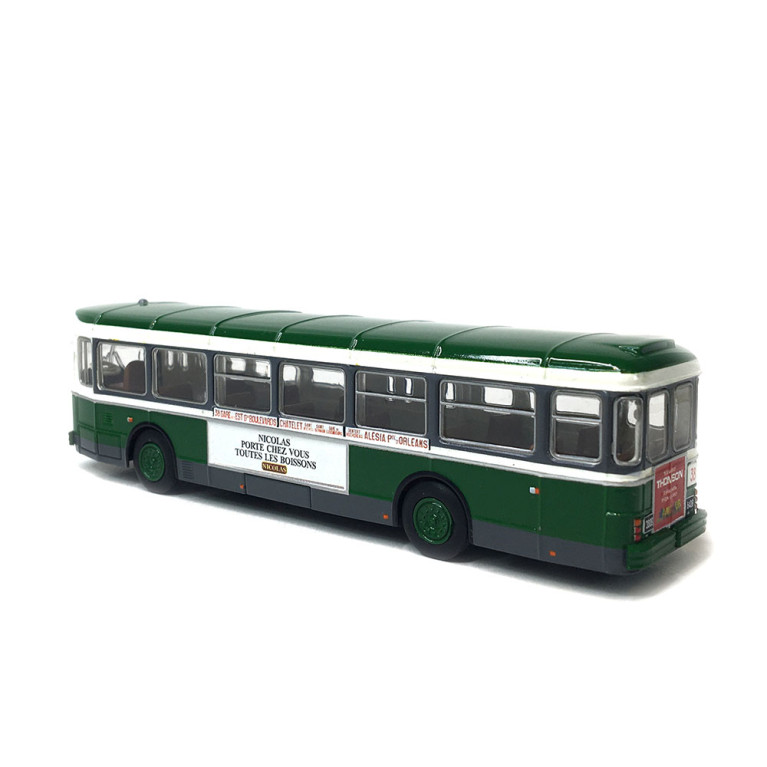 Autobus SAVIEM SC10, 0-4-4, RATP ligne 38 (Gare de l'Est - Porte d'Orléans), 1974, exclusif - BREKINA 4361 - HO 1/87