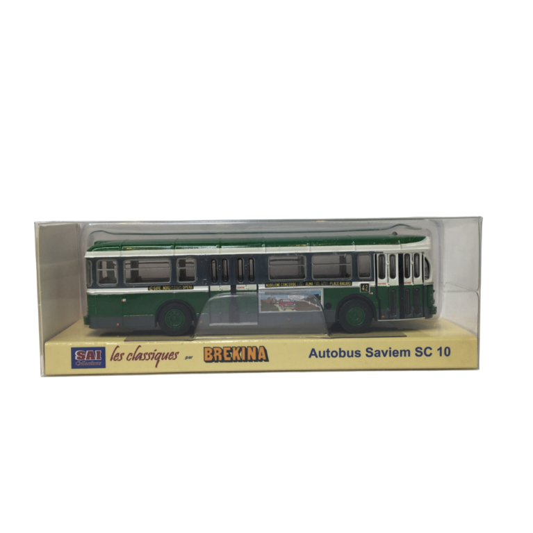 Autobus SAVIEM SC10, 0-4-4, RATP ligne 42 (Gare du Nord - Place Balard), 1974, exclusif - BREKINA 4362 - HO 1/87