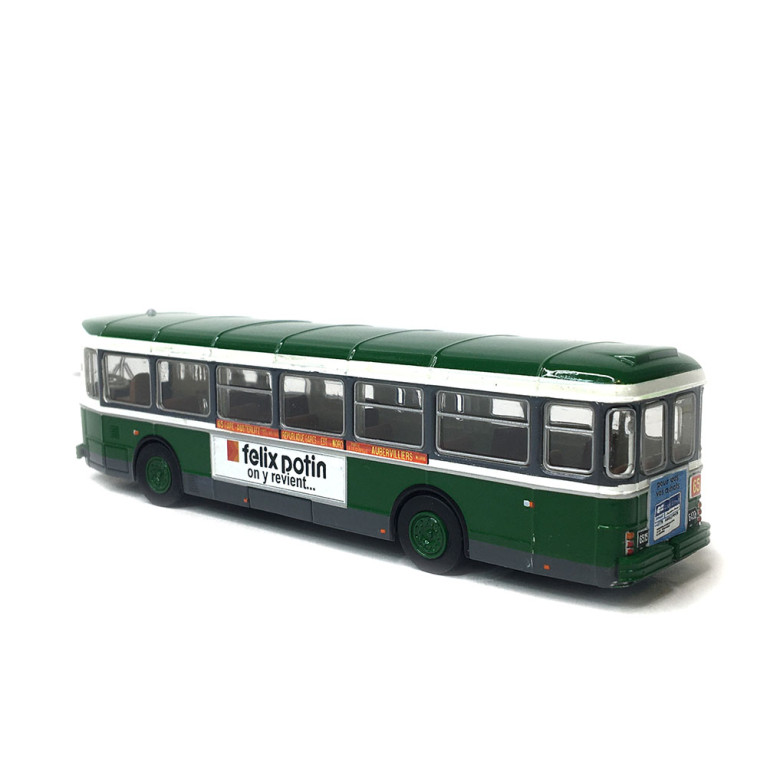 Autobus SAVIEM SC10, 0-4-4, RATP ligne 65 (Gare d'Austerlitz - Mairie d'Aubervilliers), 1974, exclusif - BREKINA 4364 - HO 1/87