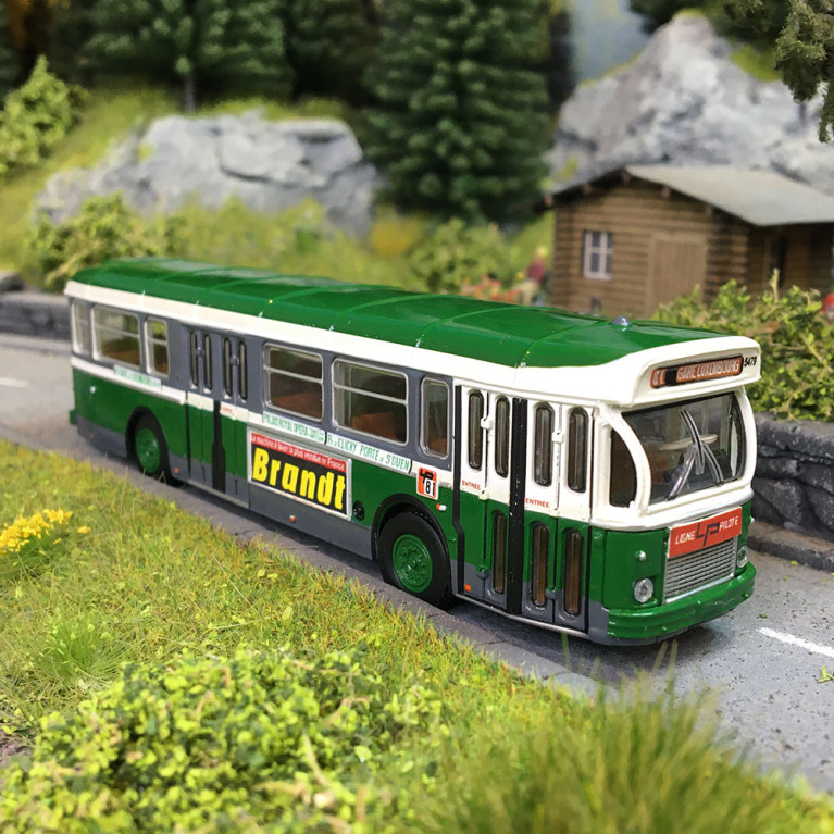 Autobus SAVIEM SC10, 0-4-4, RATP ligne 81 (Gare du Luxembourg - Porte de St Ouen), 1974, exclusif - BREKINA 4365 - HO 1/87