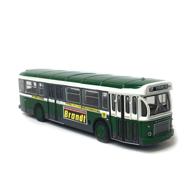 Autobus SAVIEM SC10, 0-4-4, RATP ligne 171 (Pont de Sèvres - Versailles), 1974, exclusif - BREKINA 4367 - HO 1/87