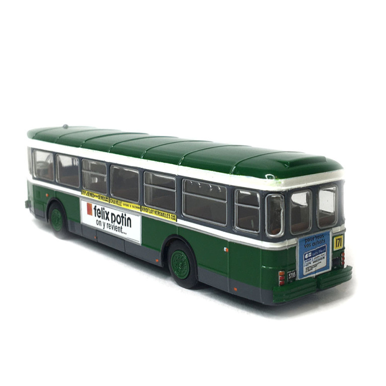 Autobus SAVIEM SC10, 0-4-4, RATP ligne 171 (Pont de Sèvres - Versailles), 1974, exclusif - BREKINA 4367 - HO 1/87