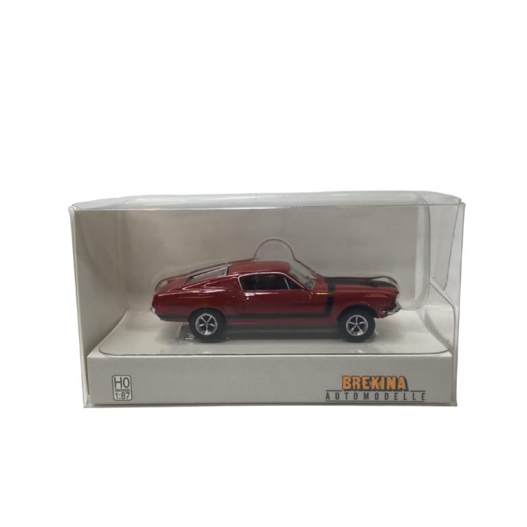 Ford Mustang Fastback, rouge et noir, 1968 - BREKINA 19612 - HO 1/87