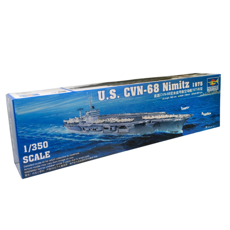Porte-avions américains CVN-68 Nimitz, 1975 - TRUMPETER 05605 - 1/350 Porte-avions américains CVN-68 Nimitz, 1975 - TRUMPETER 05605 - 1/350