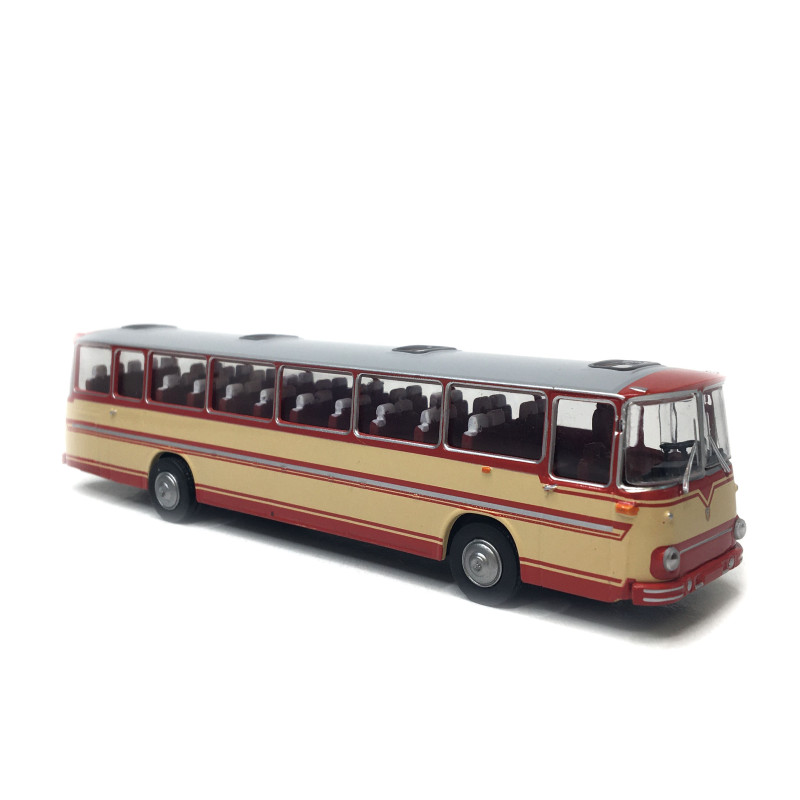 Bus Fleischer S5, rouge et beige, 1973 - BREKINA 59938- HO 1/87