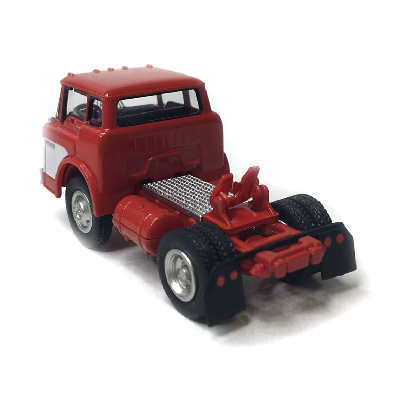 Tracteur Ford Séries C, rouge et blanc, 1970 - BREKINA 86325 - HO 1/87