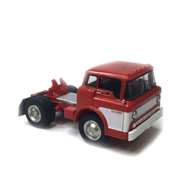 Tracteur Ford Séries C, rouge et blanc, 1970 - BREKINA 86325 - HO 1/87
